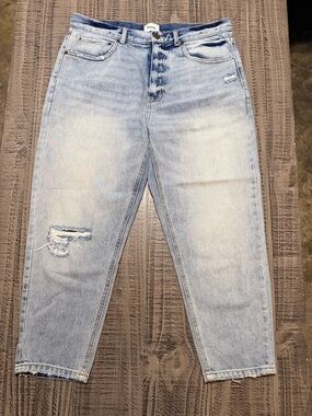 Light Blue Distressed Women's Jeans by Elwood